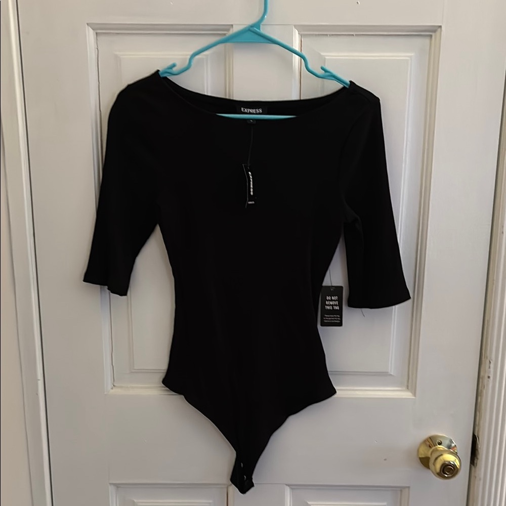 Express Black Off the Shoulder Bodysuit